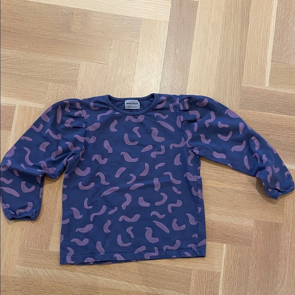 Bobo Choses puff sleeve top size 8-9 nwot